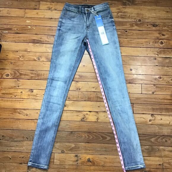 It’s denim Long tall Sally NWT 6 blue vintage wash eco responsible skinny low - Picture 10 of 15